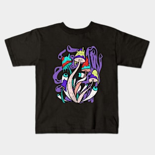 Psychedelic Mushrooms Kids T-Shirt